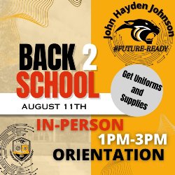 New Student Orientation In-Person Flyer